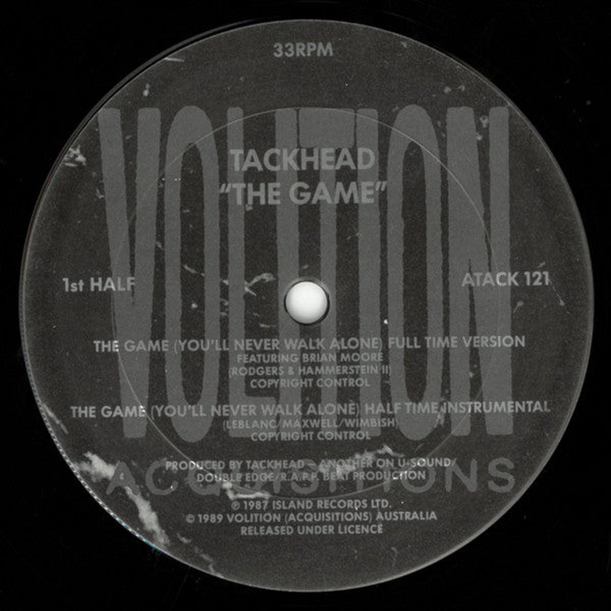 Tackhead - The Game 12" (Secondhand Vinyl)